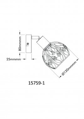 Přisazené bodové svítidlo GL 15759-1-3