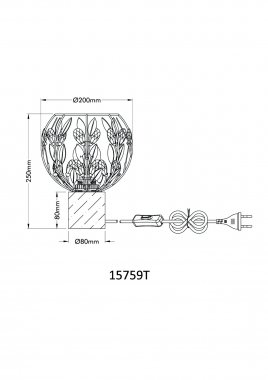Pokojová stolní lampa GL 15759T-3