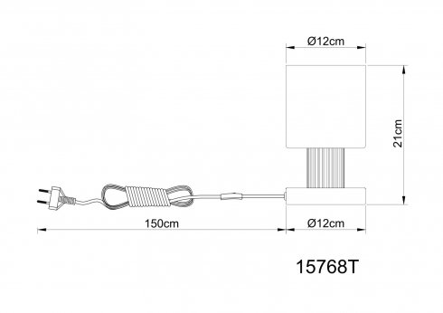 Pokojová stolní lampa GL 15768T-3