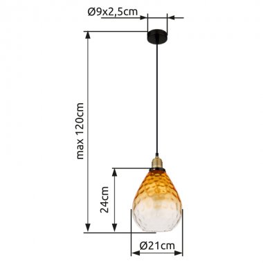 Lustr/závěsné svítidlo GL 15786H-3