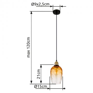 Lustr/závěsné svítidlo GL 15786H2-3