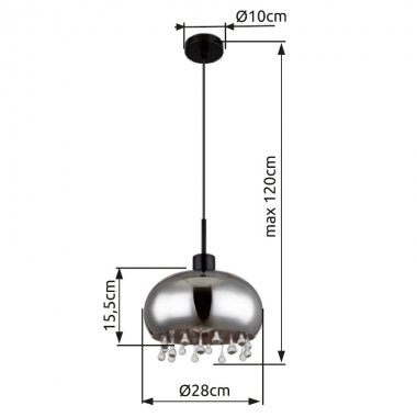 Lustr/závěsné svítidlo GL 15839H1-3