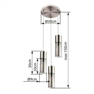 Lustr/závěsné svítidlo GL 21000-3HN-3