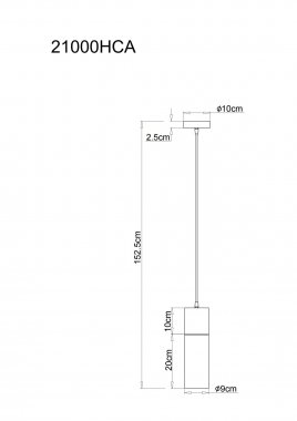 Lustr/závěsné svítidlo GL 21000HCA-3