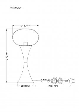 Pokojová stolní lampa GL 21027SA-4