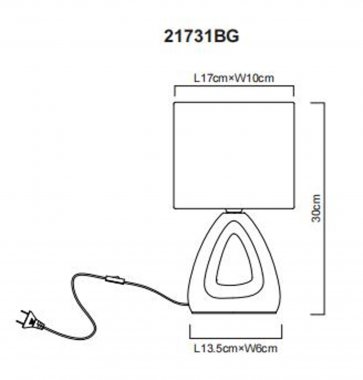 Pokojová stolní lampa GL 21731BG-5