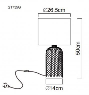 Pokojová stolní lampa GL 21735G-4