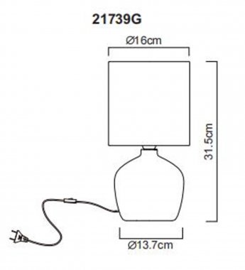 Pokojová stolní lampa GL 21739G-4