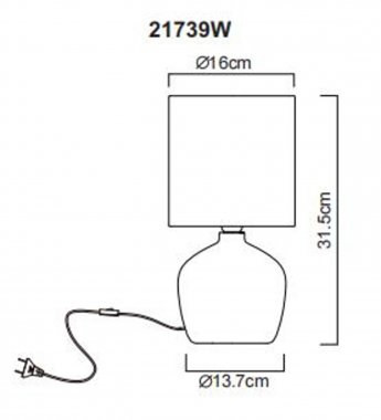 Pokojová stolní lampa GL 21739W-4