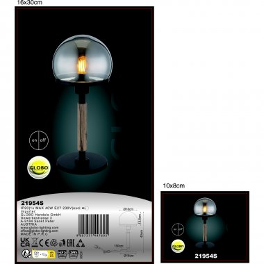 Pokojová stolní lampa GL 21954S-1