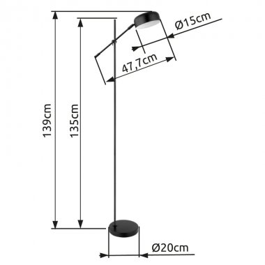 Stojací lampa GL 24099SB-4