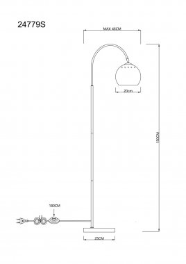 Stojací lampa GL 24779S-4