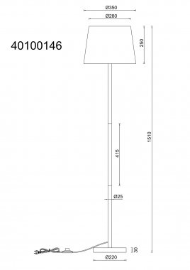 Stojací lampa GL 40100146-5