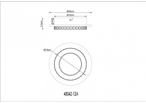 Stropní svítidlo GL 48042-12A-6
