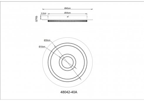 Stropní svítidlo GL 48042-40A-7