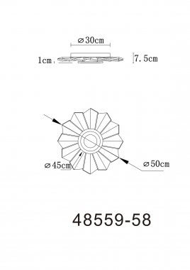 Stropní svítidlo GL 48559-58-7