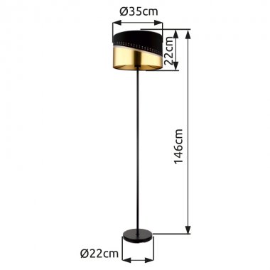 Stojací lampa GL 54046S-5