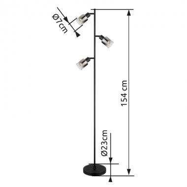 Stojací lampa GL 54308S-4