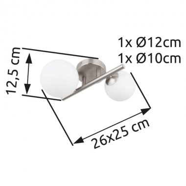 Nástěnné svítidlo GL 56140-2W-3