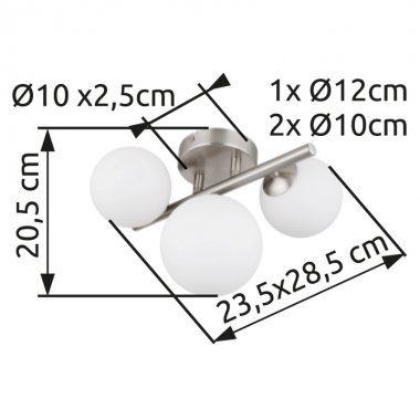 Stropní svítidlo GL 56140-3W-3