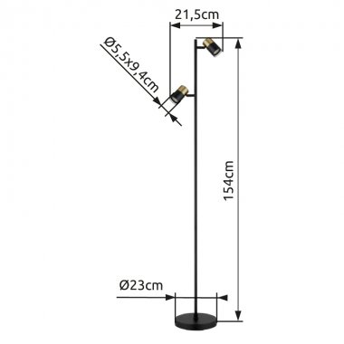 Stojací lampa GL 57850S-4