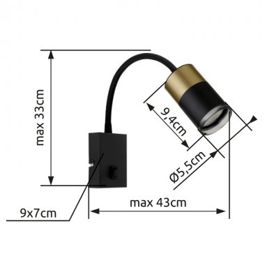 Nástěnné svítidlo GL 57850W-3