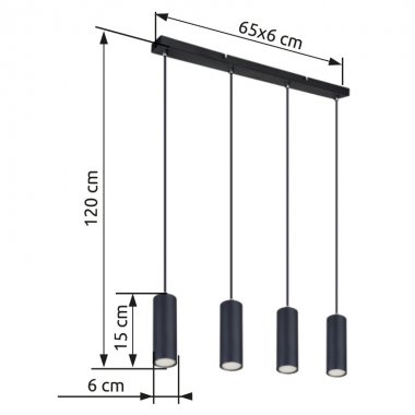 Lustr/závěsné svítidlo GL 57911-4HB-4