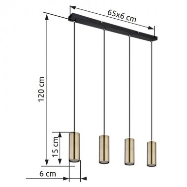 Lustr/závěsné svítidlo GL 57911-4HM-4