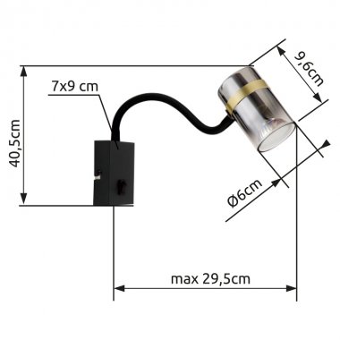 Nástěnné svítidlo GL 57916W-3