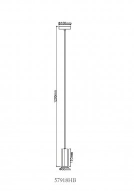 Lustr/závěsné svítidlo GL 57918HB-2