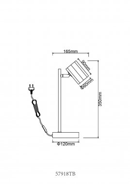 Pokojová stolní lampa GL 57918TB-3