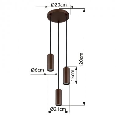 Lustr/závěsné svítidlo GL 57919-3H-3