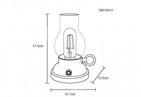 Pokojová stolní lampa GL 58016CH-4