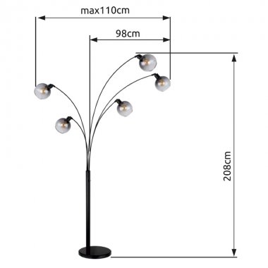 Stojací lampa GL 58228NBS-4