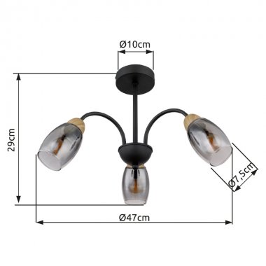 Stropní svítidlo GL 60297-3D-2