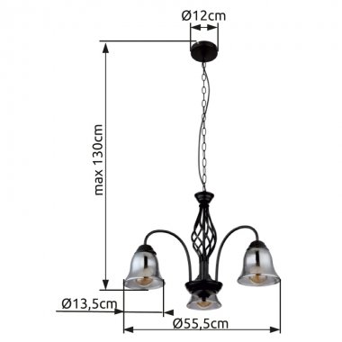 Lustr/závěsné svítidlo GL 60298-3H-3
