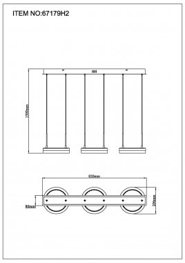 Lustr/závěsné svítidlo GL 67179H2-6
