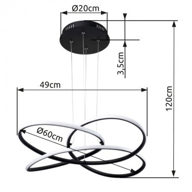 Lustr/závěsné svítidlo GL 67201SH-30-3