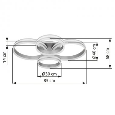 Stropní svítidlo GL 67260-90-8