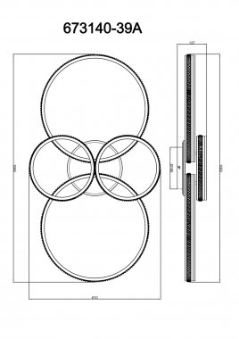 Stropní svítidlo GL 673140-39A-5