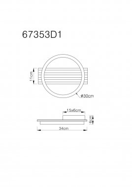 Stropní svítidlo GL 67353D1-4