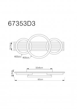 Stropní svítidlo GL 67353D3-4
