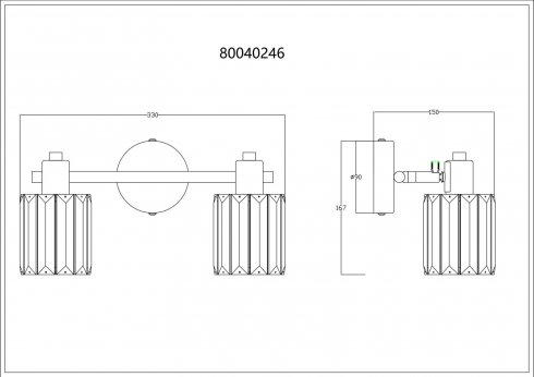 Přisazené bodové svítidlo GL 80040246-4