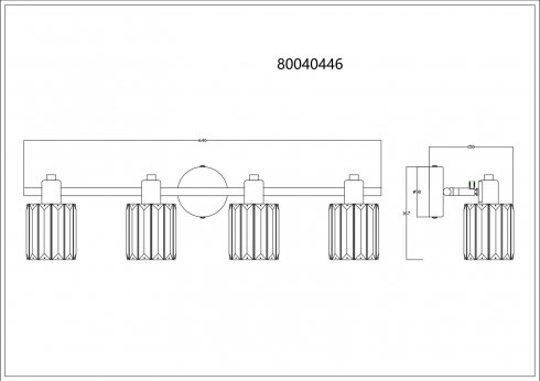 Přisazené bodové svítidlo GL 80040446-4