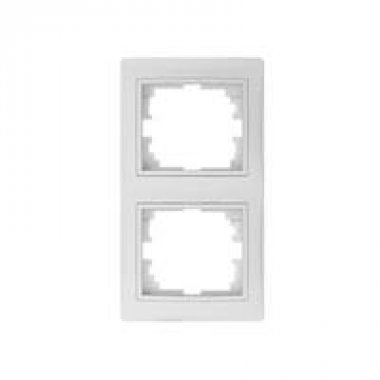 Dvojnásobný vertikální rámeček - bílá - DOMO KA 24767