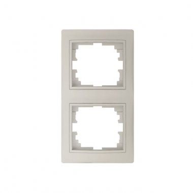 Dvojnásobný vertikální rámeček, krémová - DOMO KA 24826