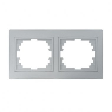 Dvojnásobný horizontální rámeček, stříbrná - DOMO KA 24881