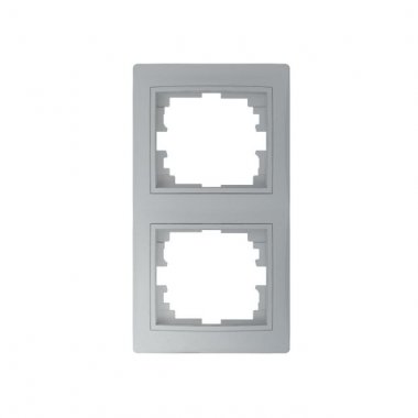 Dvojnásobný vertikální rámeček, stříbrná - DOMO KA 24885