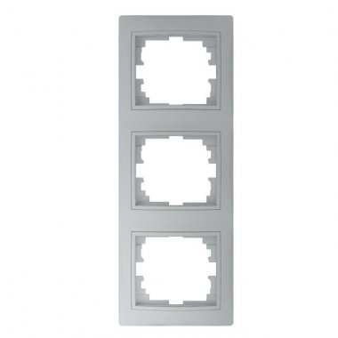 Trojnásobný vertikální rámeček, stříbrná - DOMO KA 24886