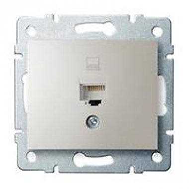 Datová zásuvka (RJ45Cat 6 Jack), perleťově bílá - DOMO KA 24990